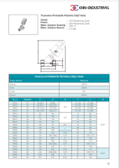 Truevalve DN15(1/2'') Pnömatik Pistonlu Vana Tek Çıkışlı Normalde Kapalı Paslanmaz 316 Kalite