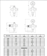 Case  11/2'' Basınç Düşürücü Basınç Regülatörü Manometresiz