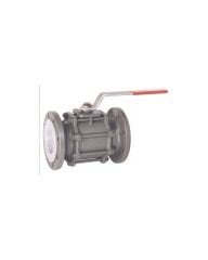 DN 40  PN16 Valftek Tam Geçişli  Küresel Vana  Pik Döküm 3 Parçalı