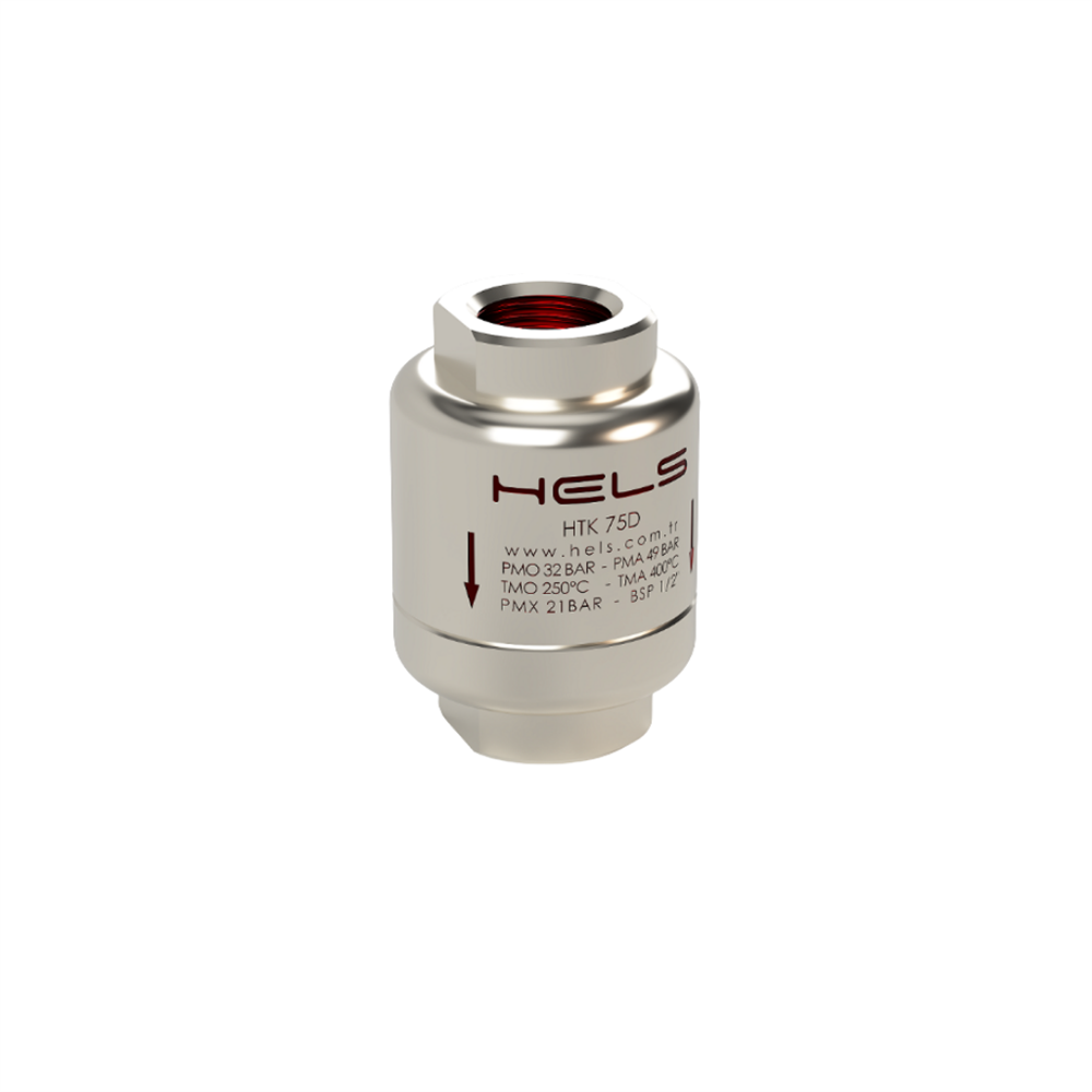1/2'' HTK76D Termostatik Kondenstop – 32 Bar | Paslanmaz Çelik | Yüksek Sıcaklık Dayanımı”