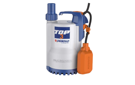 Pedrollo TOP-1 Flatörlü Plastik Gövdeli Drenaj Dalgıç Pompa | Otomatik & Dalgıç Pompa
