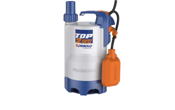 Pedrollo TOP 2 VORTEX Flatörlü Plastik Gövdeli Drenaj Otomatik & Dalgıç Pompa
