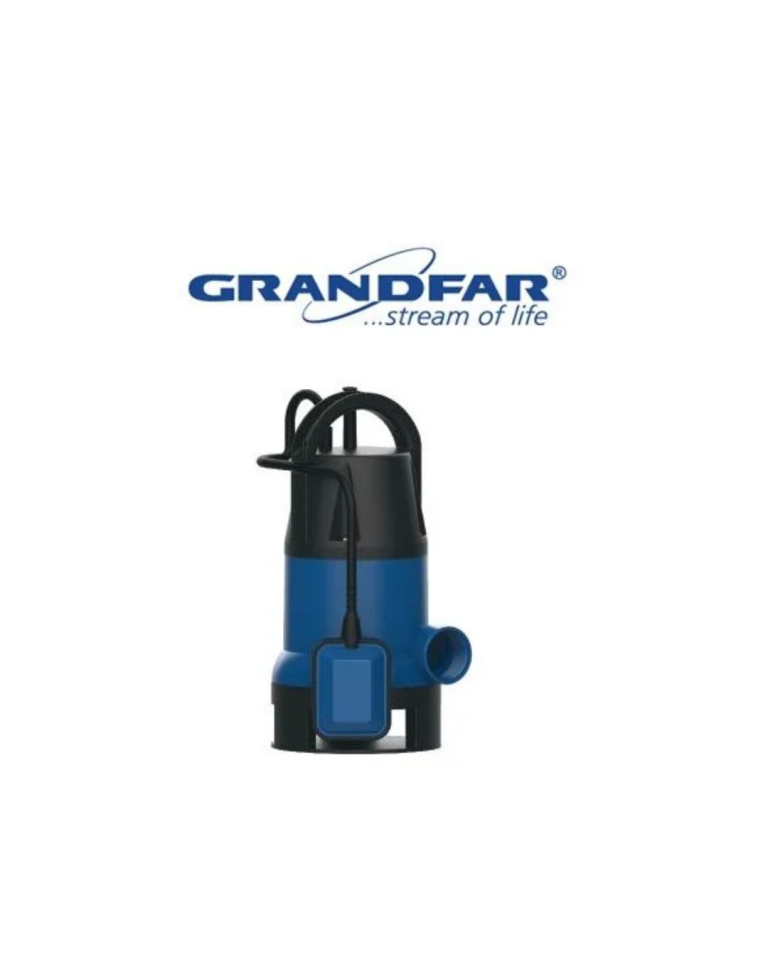 Grandfar GP400F 0.55Hp 220V Plastik Gövdeli Az Kirli Su Drenaj Dalgıç Pompa