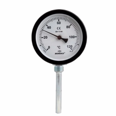 Q100 120° Termometre 10 Cm Alt Bağlantılı 1/2''