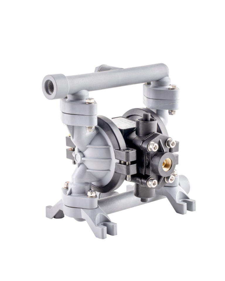 DP03S Black Polyproplene Plastik Gövde Santropren Diyafram  Hijyenik Paslanmaz  Çelik  Top  Diyaframlı Havalı Pompa 16 Lt/Dk 70 Mss 7 Bar 1/4 inch