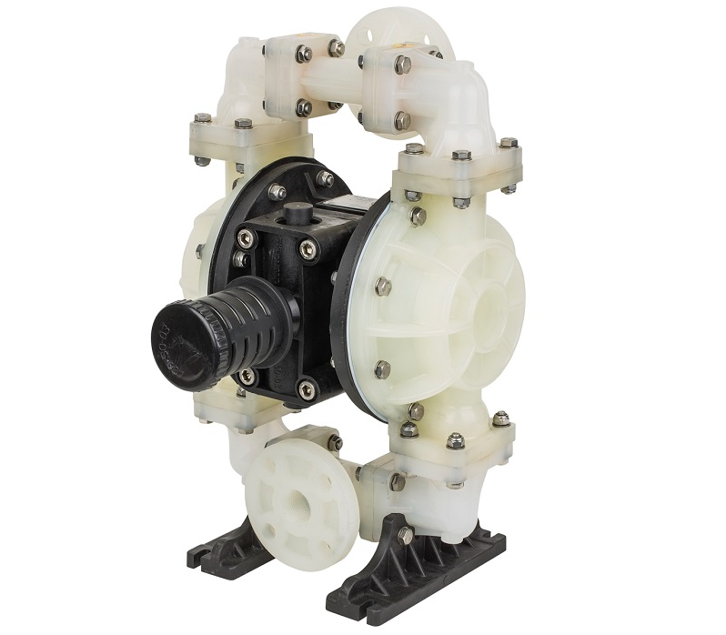 DP 10 PVDF-T Teflon Gövdeli Diyaframlı Pompa Teflon Gövde Teflon Diyaframlı Teflon  Toplu  Havalı Pompa 160 Lt/Dk 84 Mss 8,4 Bar 1/2 inch Hava Girişli