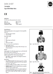 DN40 Pnömatik Pistonlu On Off Vana 3354 Flanş Bağlantılı